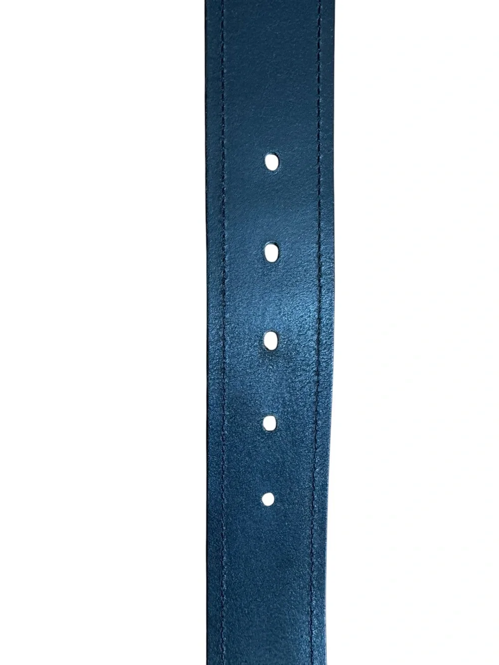 Vintage COACH 90009 Men's Black Leather Belt Contrast Stitch Silver Buckle 38
